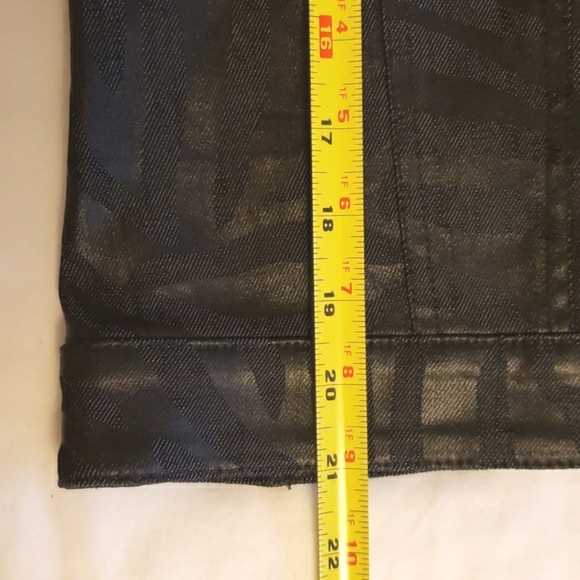 Bianca Nygard black stretch denim Jacket 12 NWOT - Picture 10 of 11